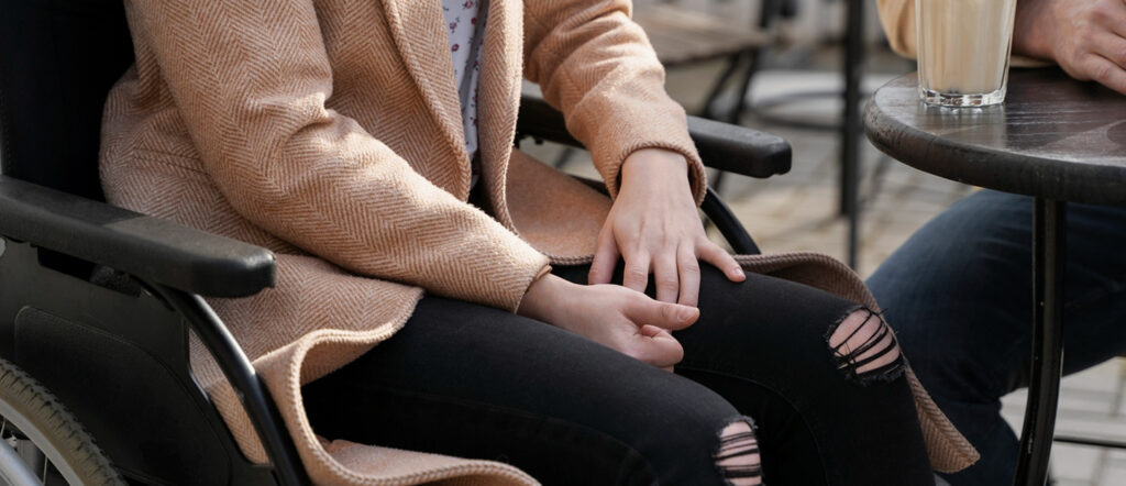 person in wheelchair